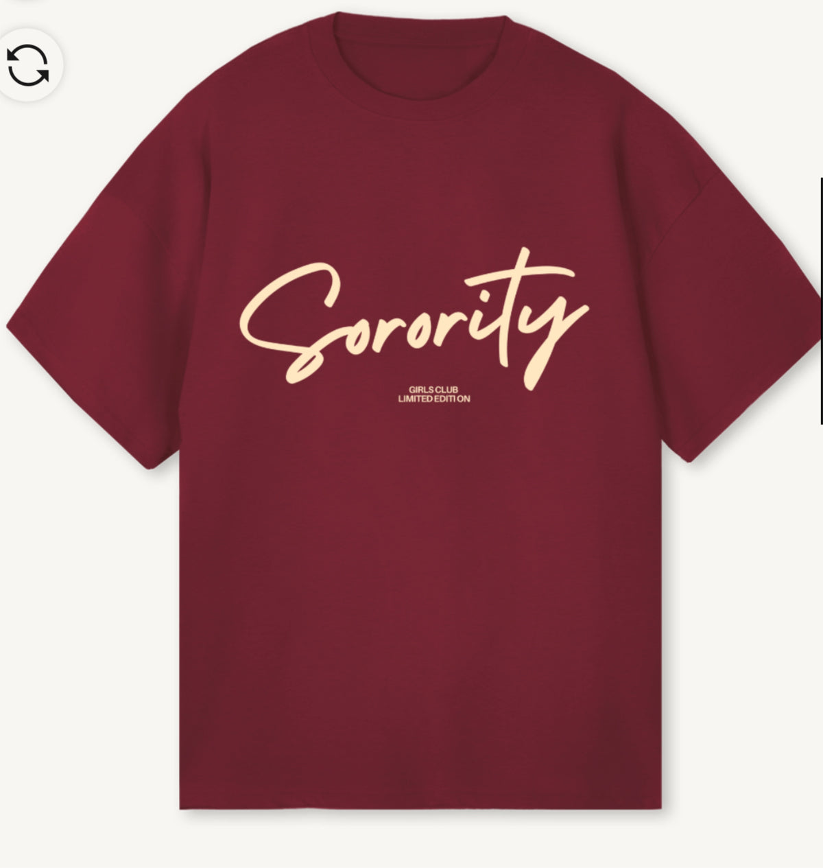 ‘Limited Edition’ Oversized Tee Burgundy - PREORDER 10 days