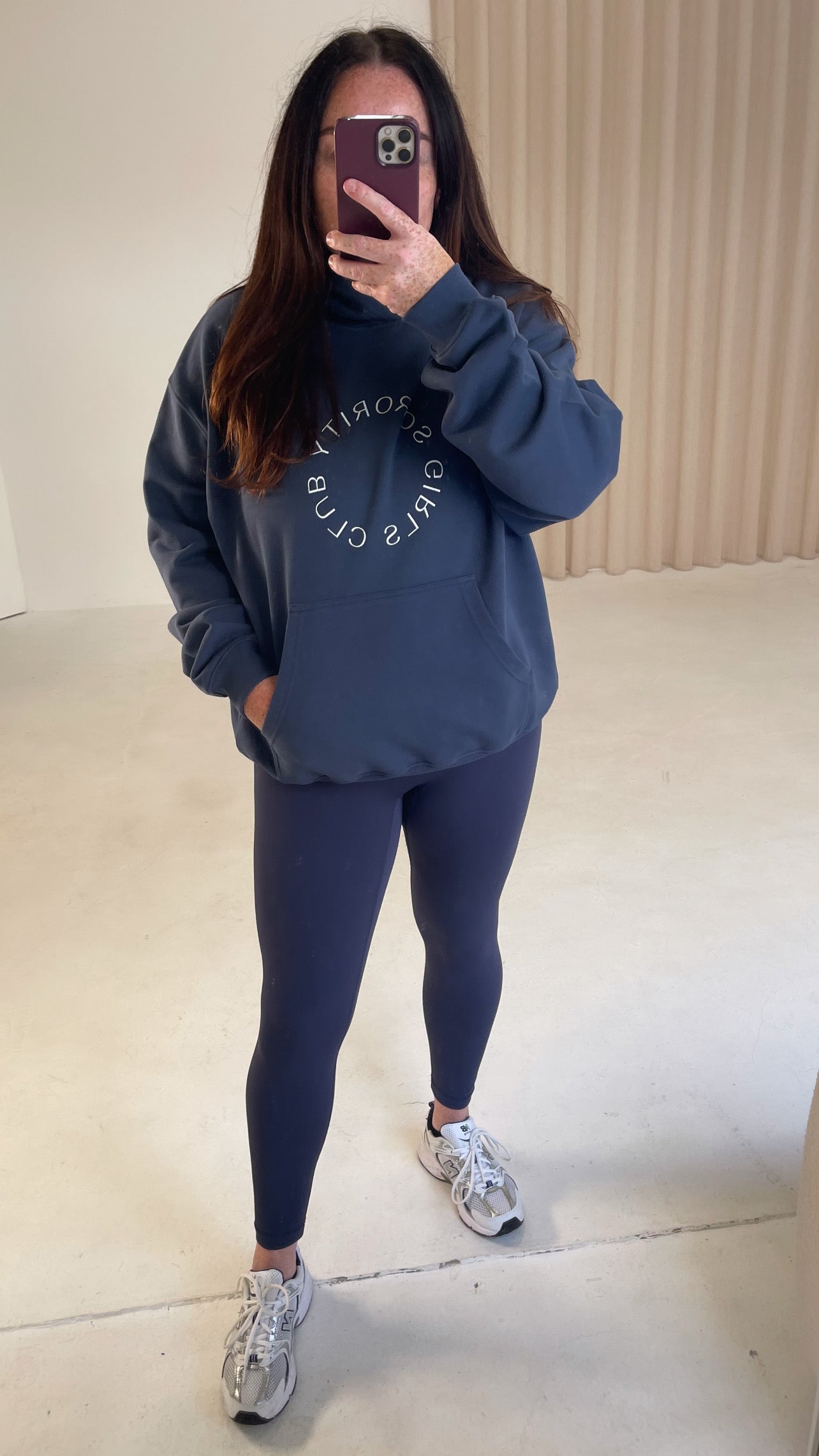 ‘OG’ Navy Oversized Luxury Hoodie