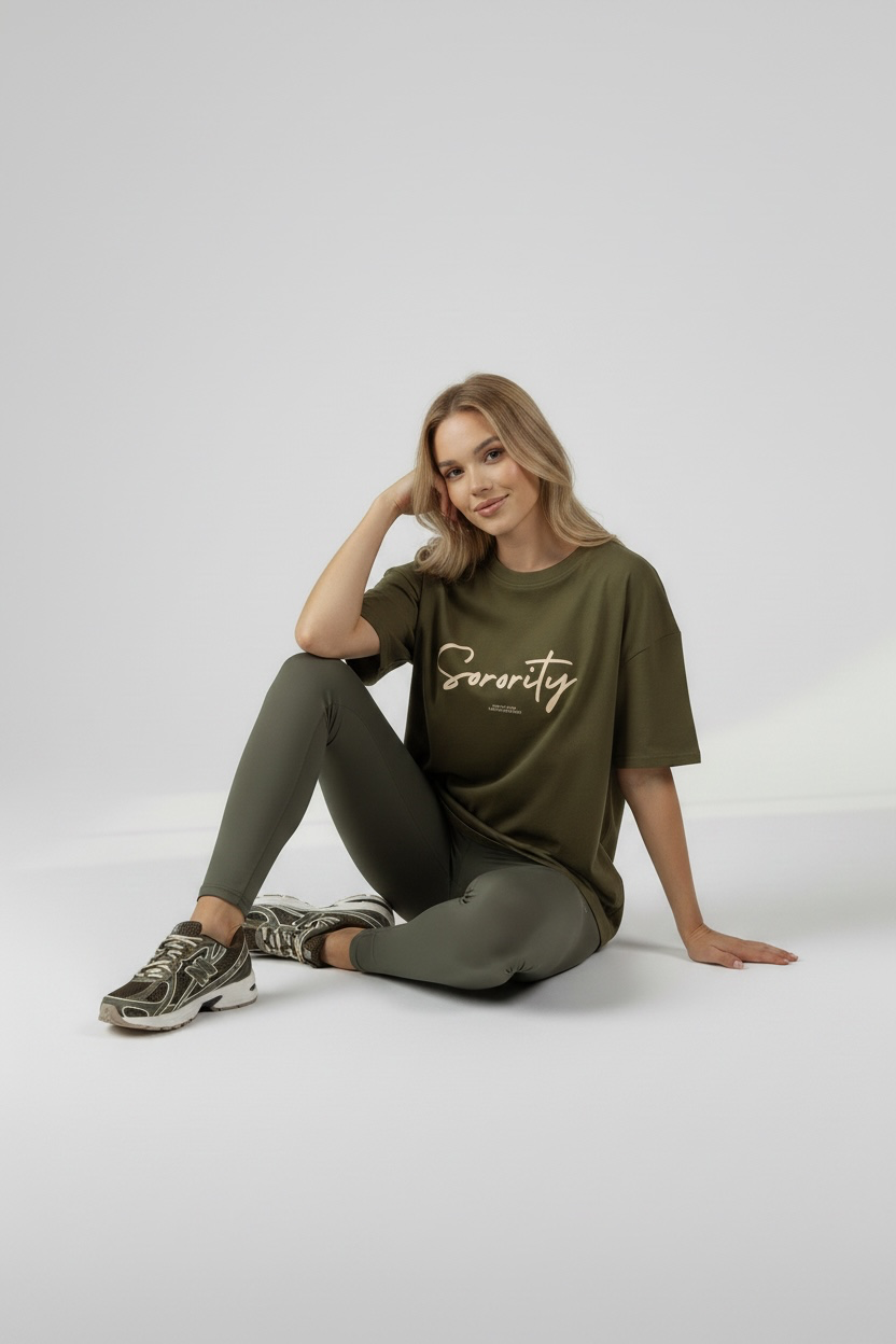‘Limited Edition’ Khaki Oversized Tee - Preorder 10 days
