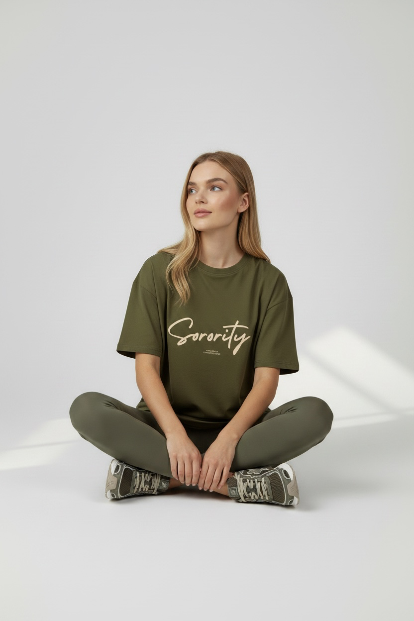 ‘Limited Edition’ Khaki Oversized Tee - Preorder 10 days