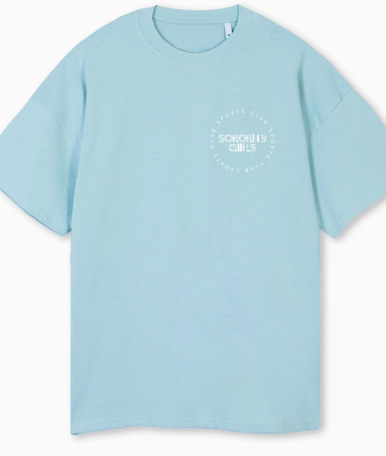 Sorority Girls Sports Club Oversized T-shirt - ICE BLUE