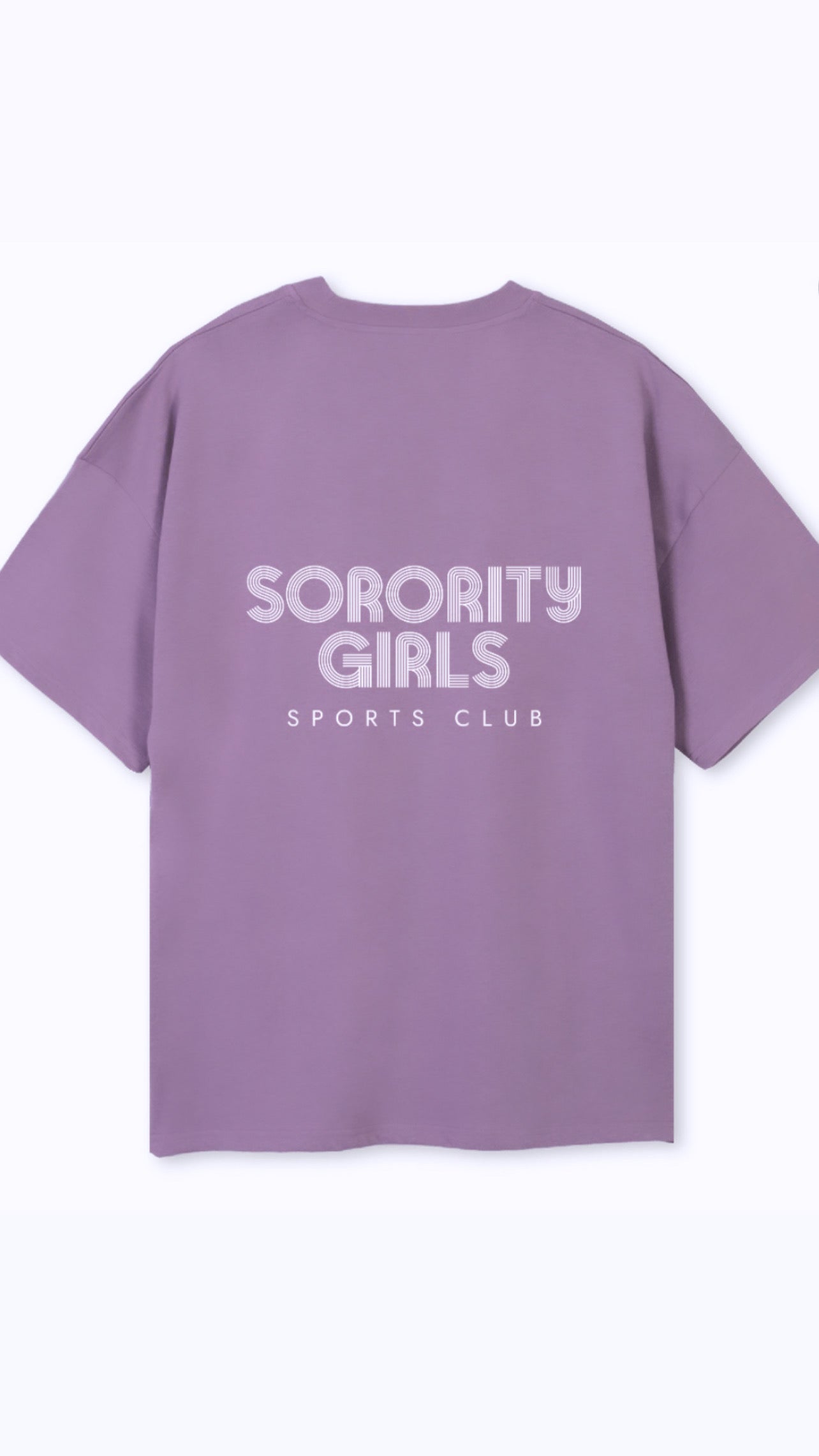 Sorority Girls Sports Club Oversized T-shirt - Lilac