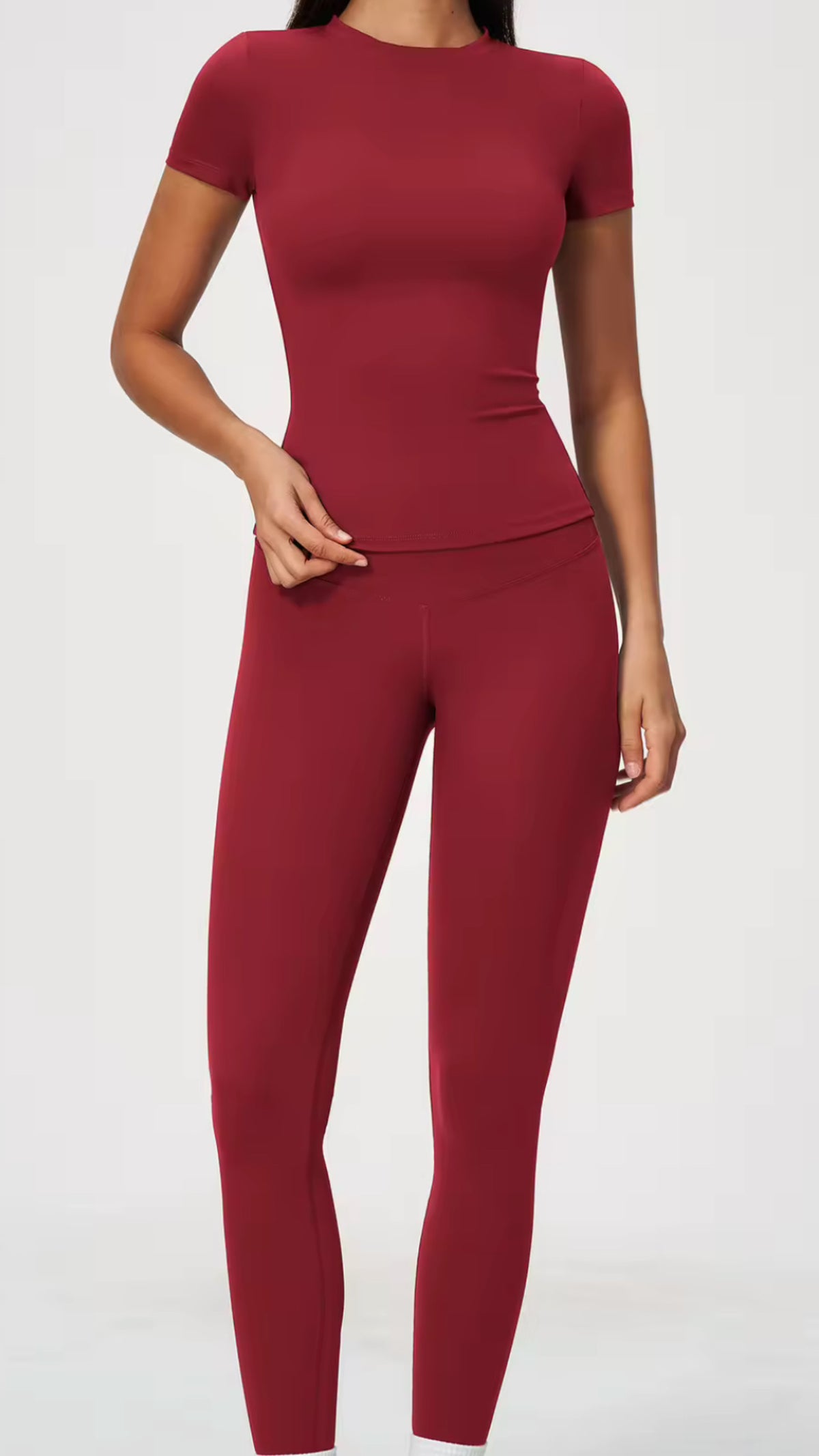 ‘BASICS’ Cherry Red Gym Set