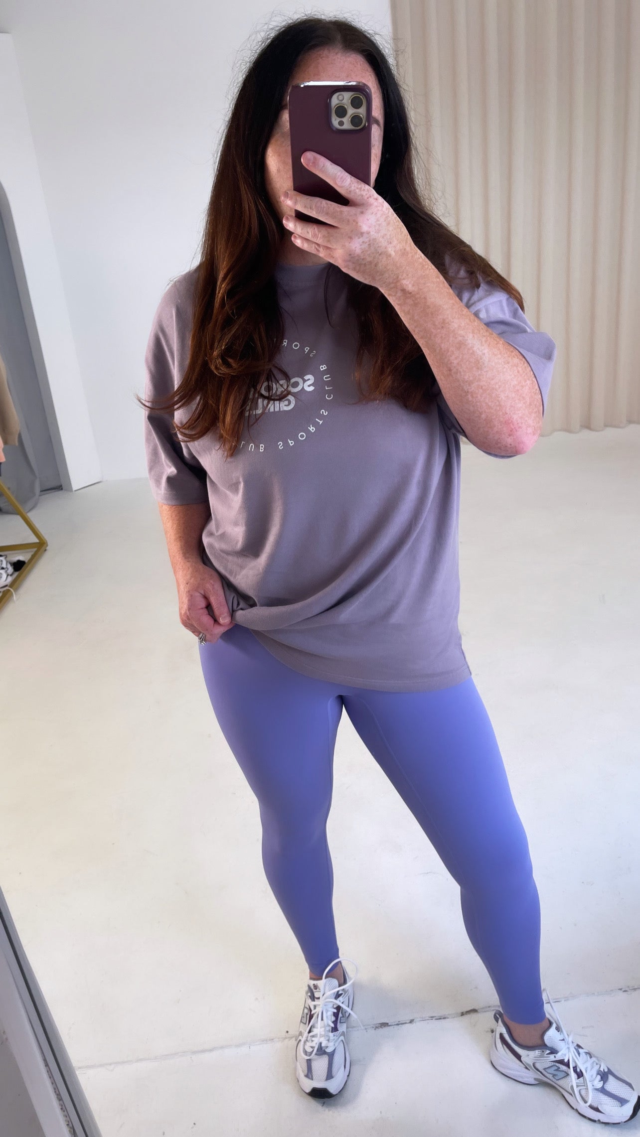 Sorority Girls Sports Club Oversized T-shirt - Lilac