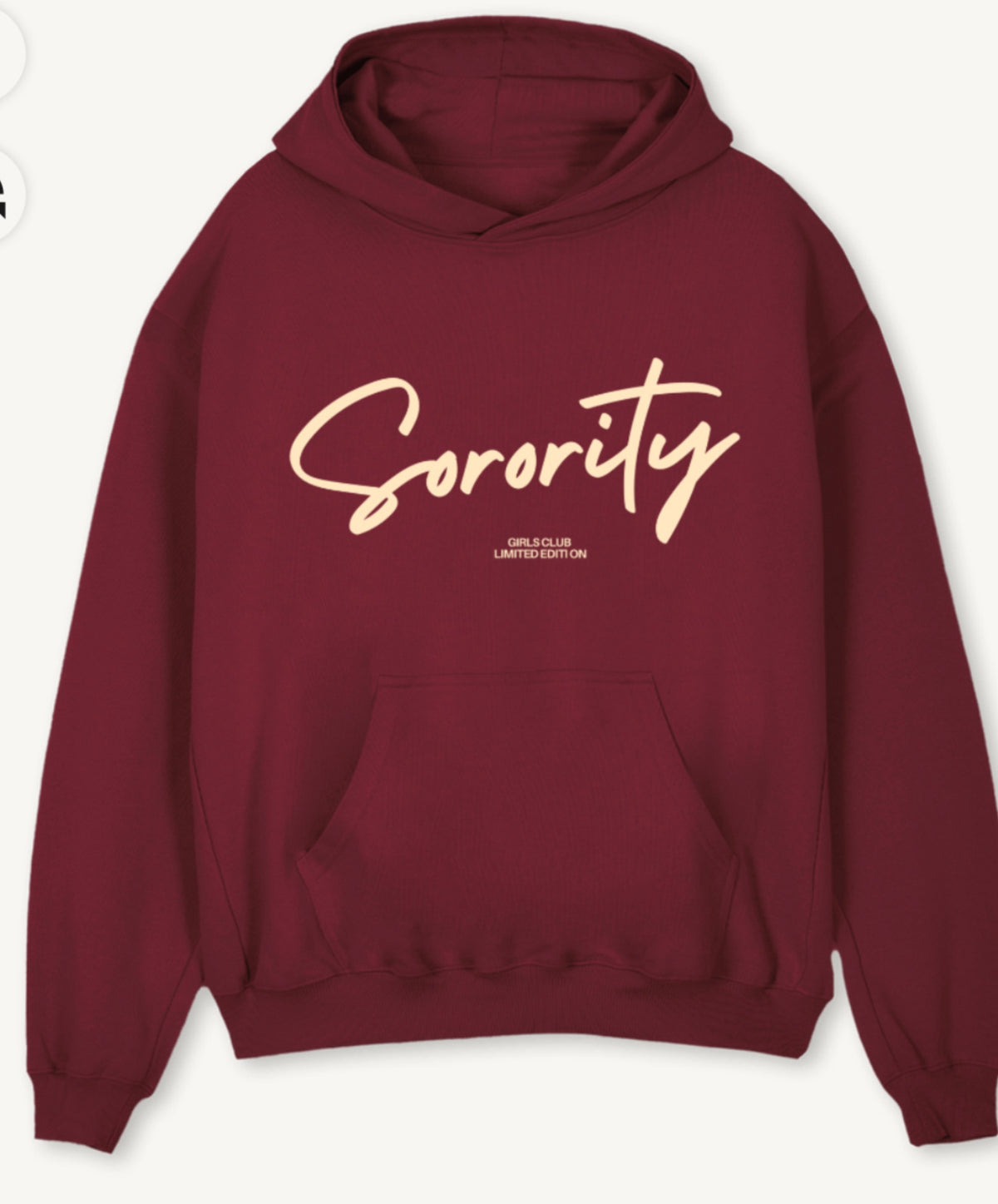 ‘Limited Edition’ Oversized Hoodie Burgundy - PREORDER 10 days