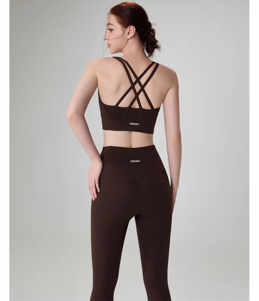 Chocolate Performance Gym Top
