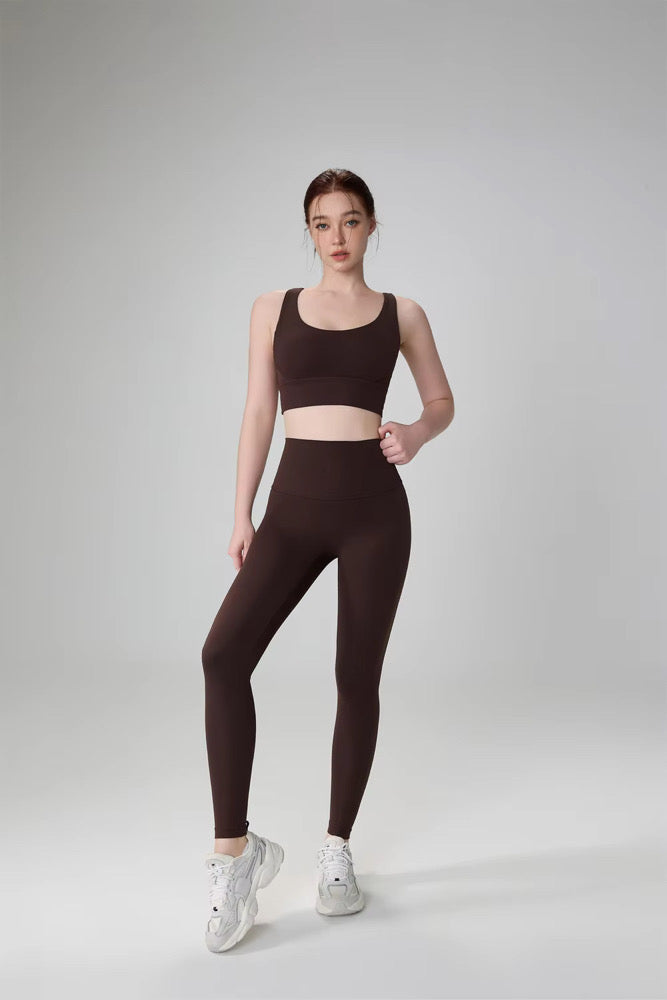 Chocolate Performance Gym Top