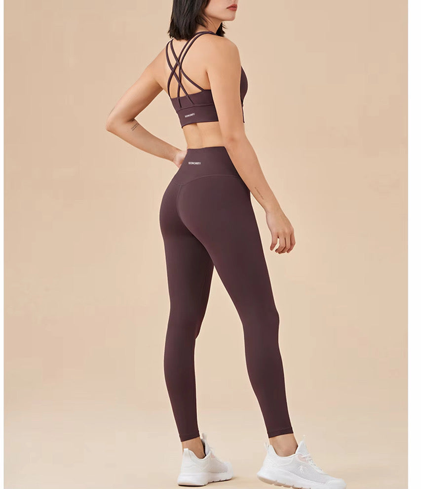 Chocolate Performance Gym Top