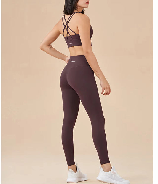 Chocolate Performance Gym Top