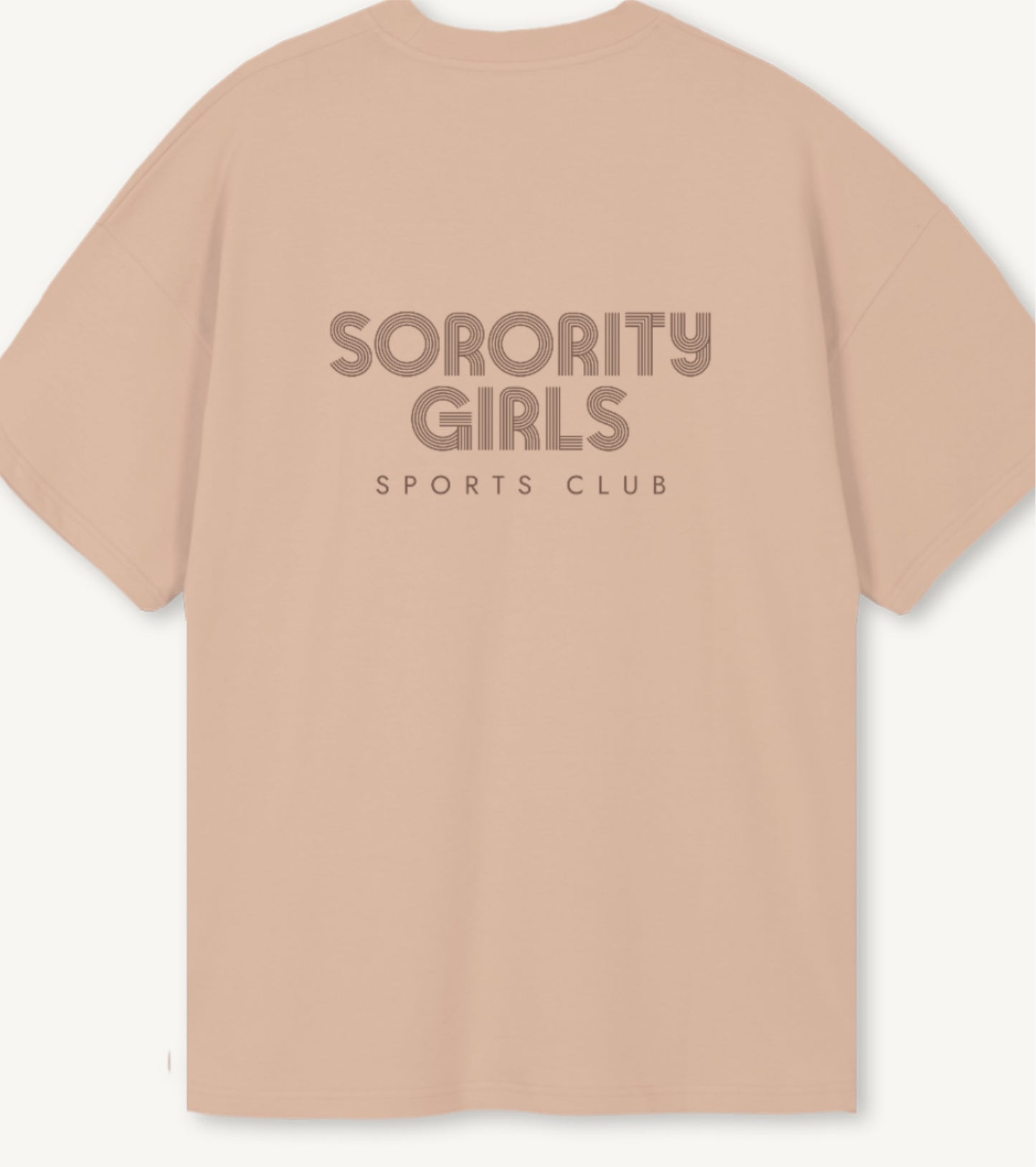 ‘SPORTS CLUB’ Crossaint oversized Tshirt